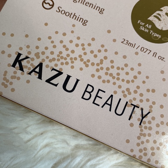 Kazu Beauty 24k gold glow sheet mask 5 mask Made in Korea - Picture 2 of 6